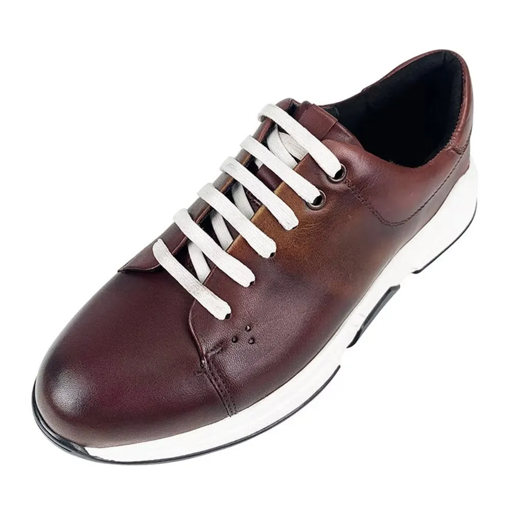 Elegant Leather Lace-Up Oxford Men's Casual Shoes