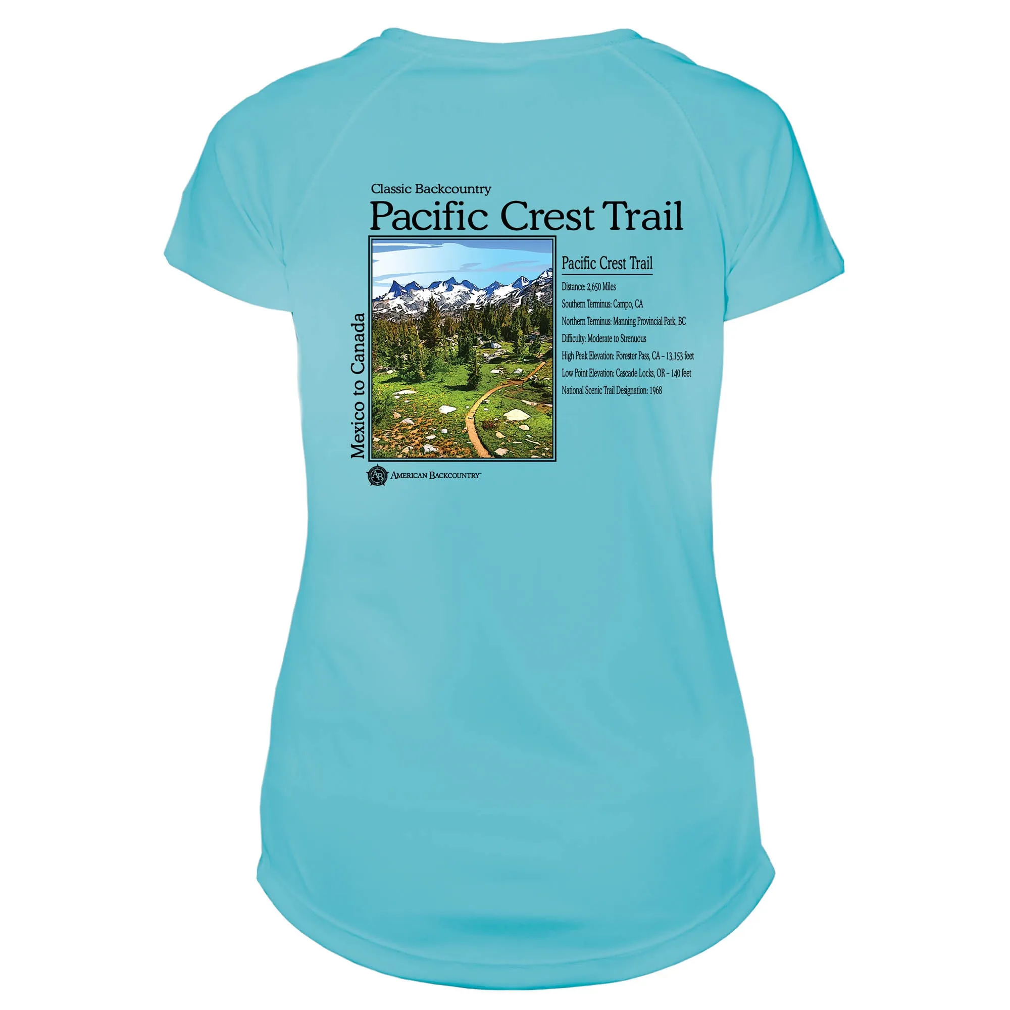 Pacific Crest Trail Classic Backcountry Microfiber Women's T-Shirt