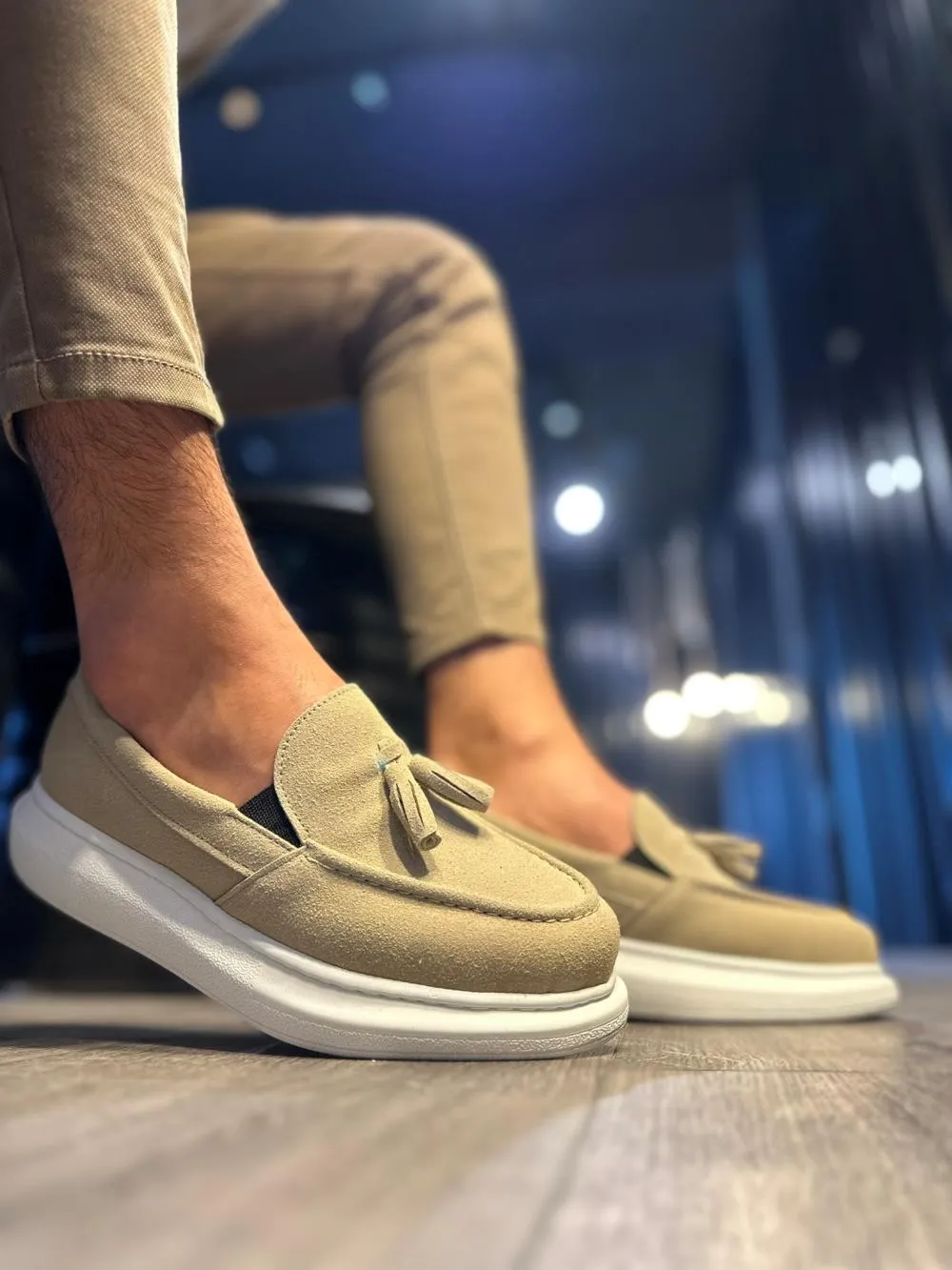 STM Men's Casual Sports Classic Shoes 818 Mink Suede