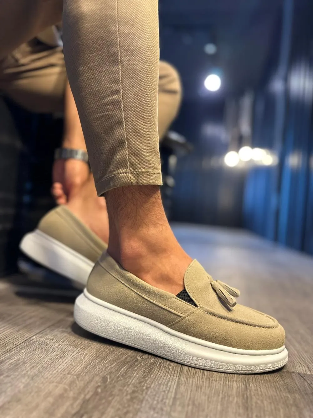 STM Men's Casual Sports Classic Shoes 818 Mink Suede